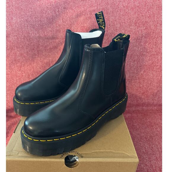 Dr. Martens 2976 SMOOTH LEATHER PLATFORM CHELSEA BOOTS MEN SIZE 10 main image 7